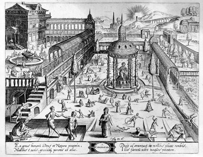 Composita, graviert von Johannes Wierix (1549-c.1618) nachgedruckt 1638 von Hans or Jan Vredeman de Vries